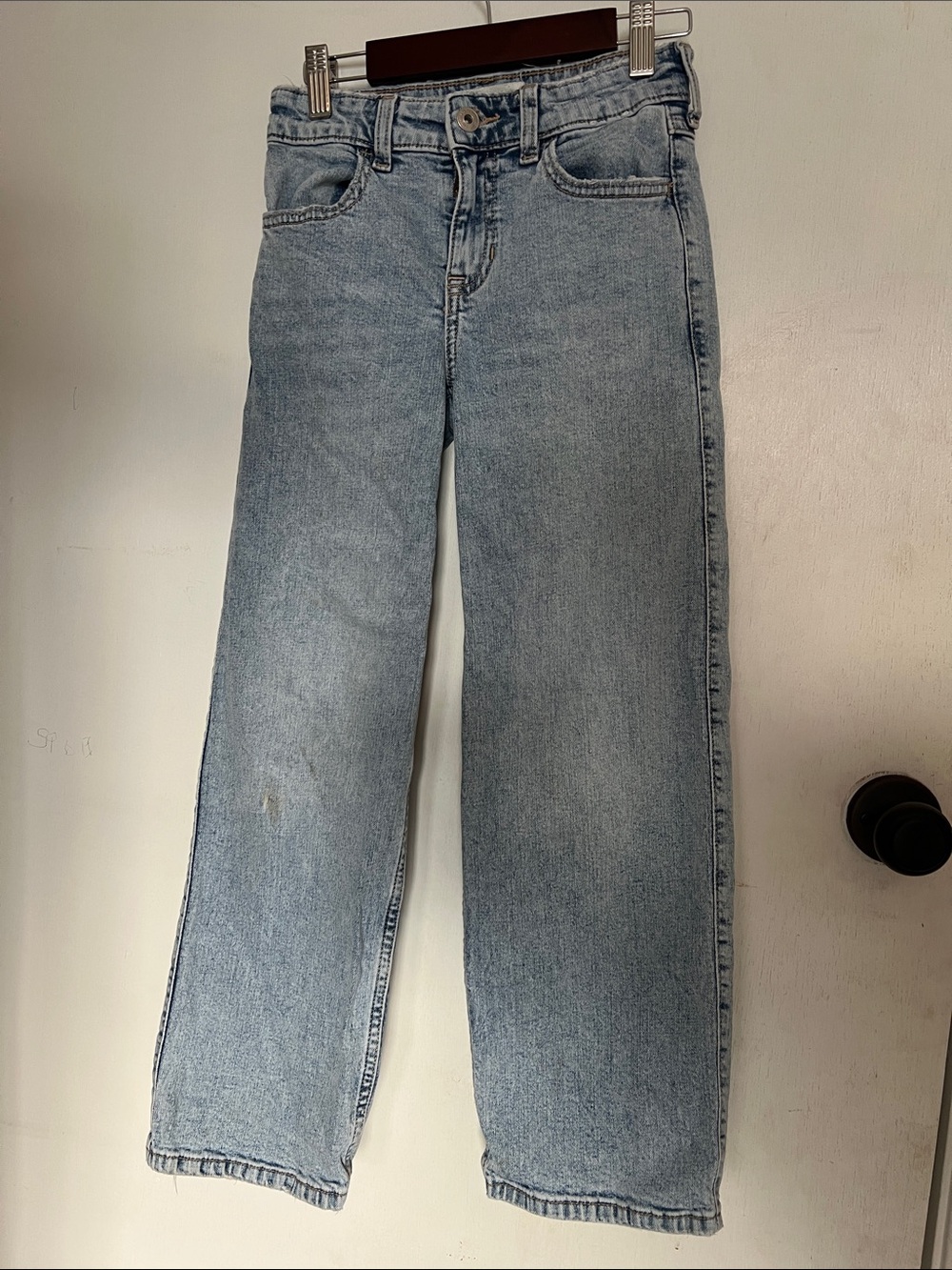 Girls Abercrombie kids high rise wide leg jeans 9/10